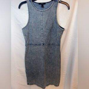Forever 21 Light Blue Denim Sleeveless Bodycon Dress